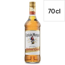 Captain Morgan Original Spiced Gold Rum Based Spirit Bottle 35% 70Cl