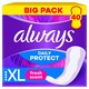 image 1 of Always Daily Protect Extra Long With Fresh Scent Pantyliners 40 Count