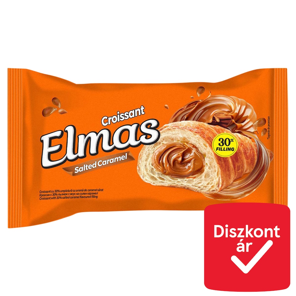 Elmas Croissant with Salted Caramel Filling 60 g