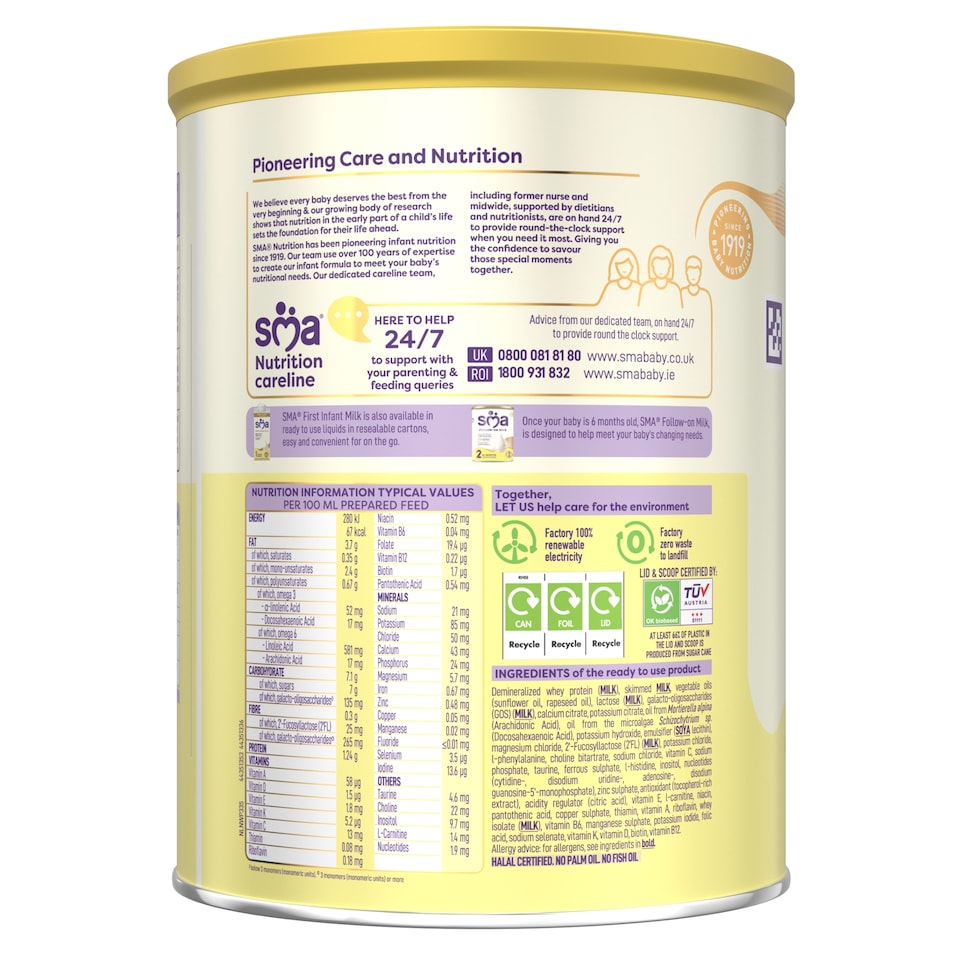 image 1 of SMA First Infant Baby Milk Powder Formula From Birth 800g