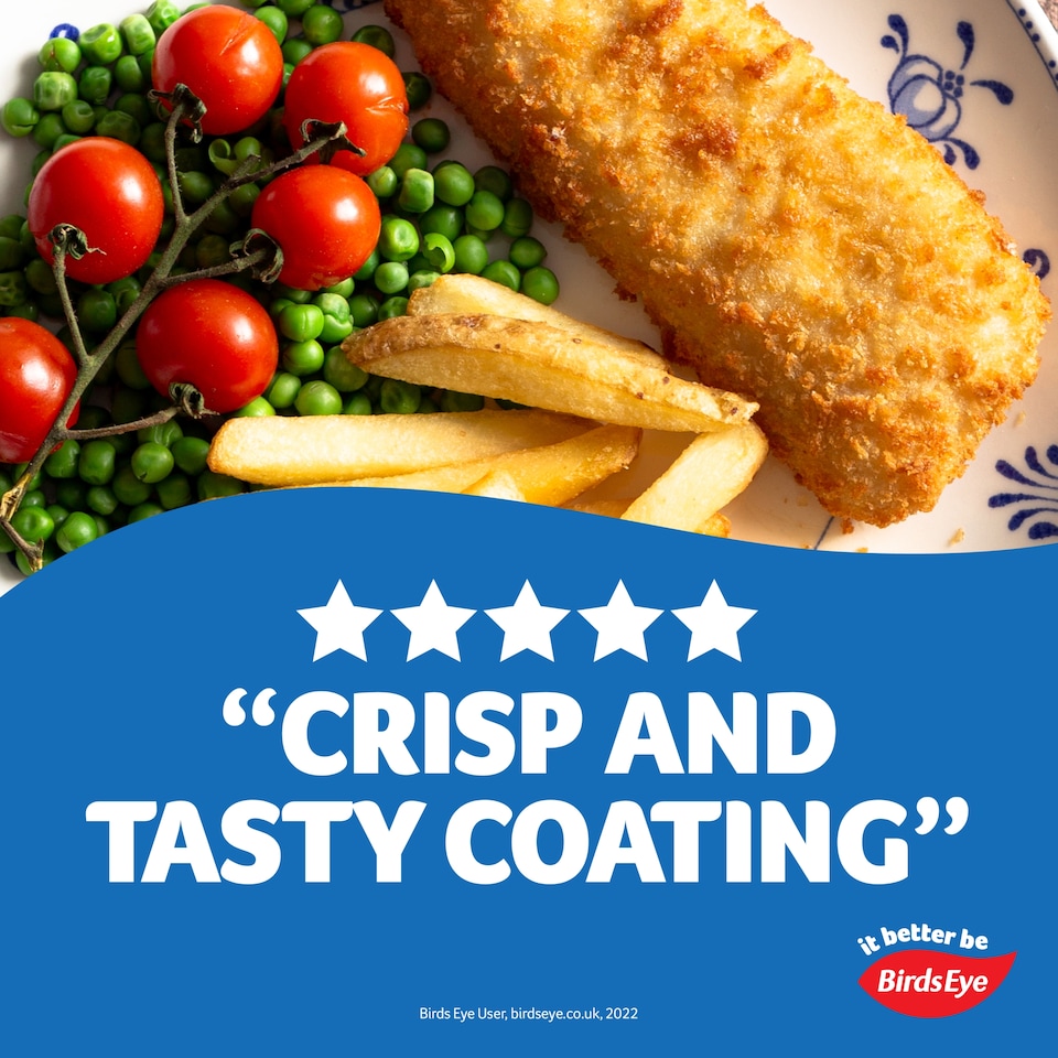 image 1 of Birds Eye 4 Large Breaded Cod Fillets 440G