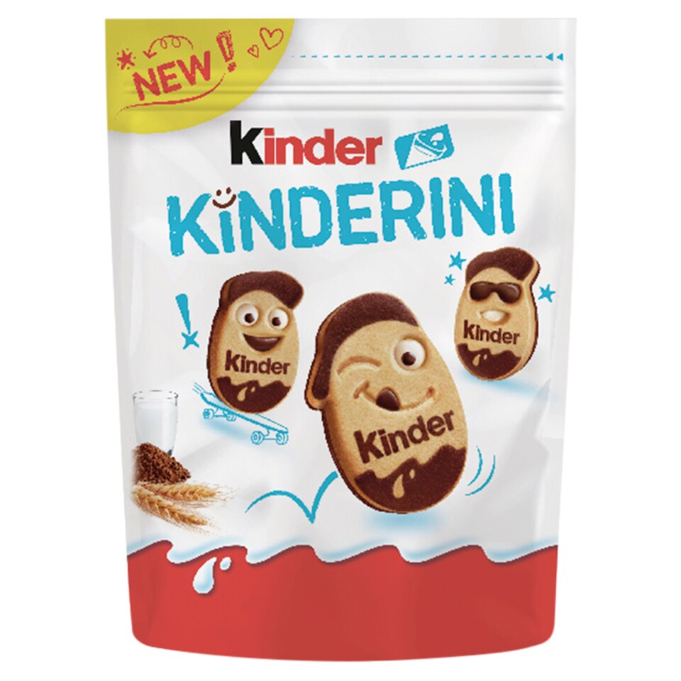 Kinder Kinderini keksz tejes és kakaós díszítéssel 250 g