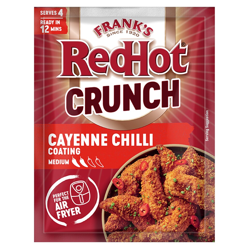 image 1 of Frank's RedHot Crunch Cayenne Chilli 70g