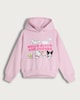 image 4 of Hello Kitty and Friends Slogan Cotton Rich Hoodie in Pink