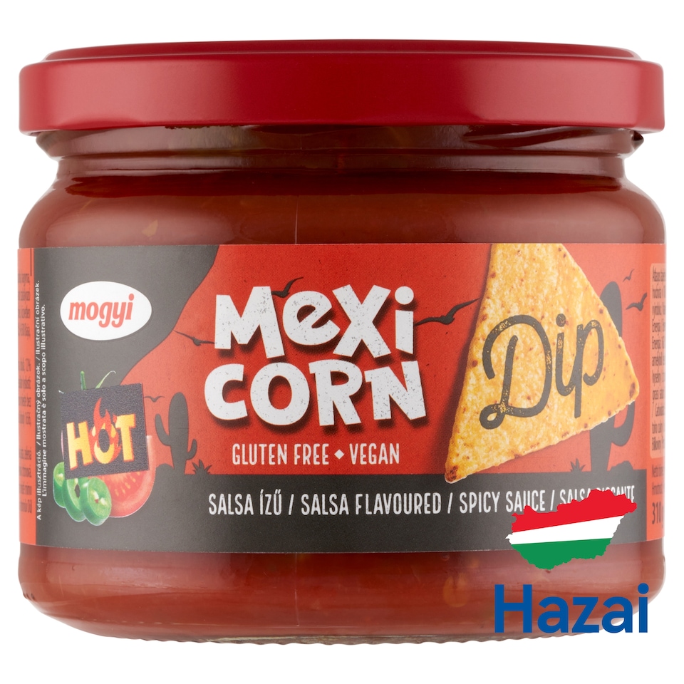 Mogyi Mexi Corn Dip Salsa Hot and Spicy Sauce with Tomatoes 310 g 