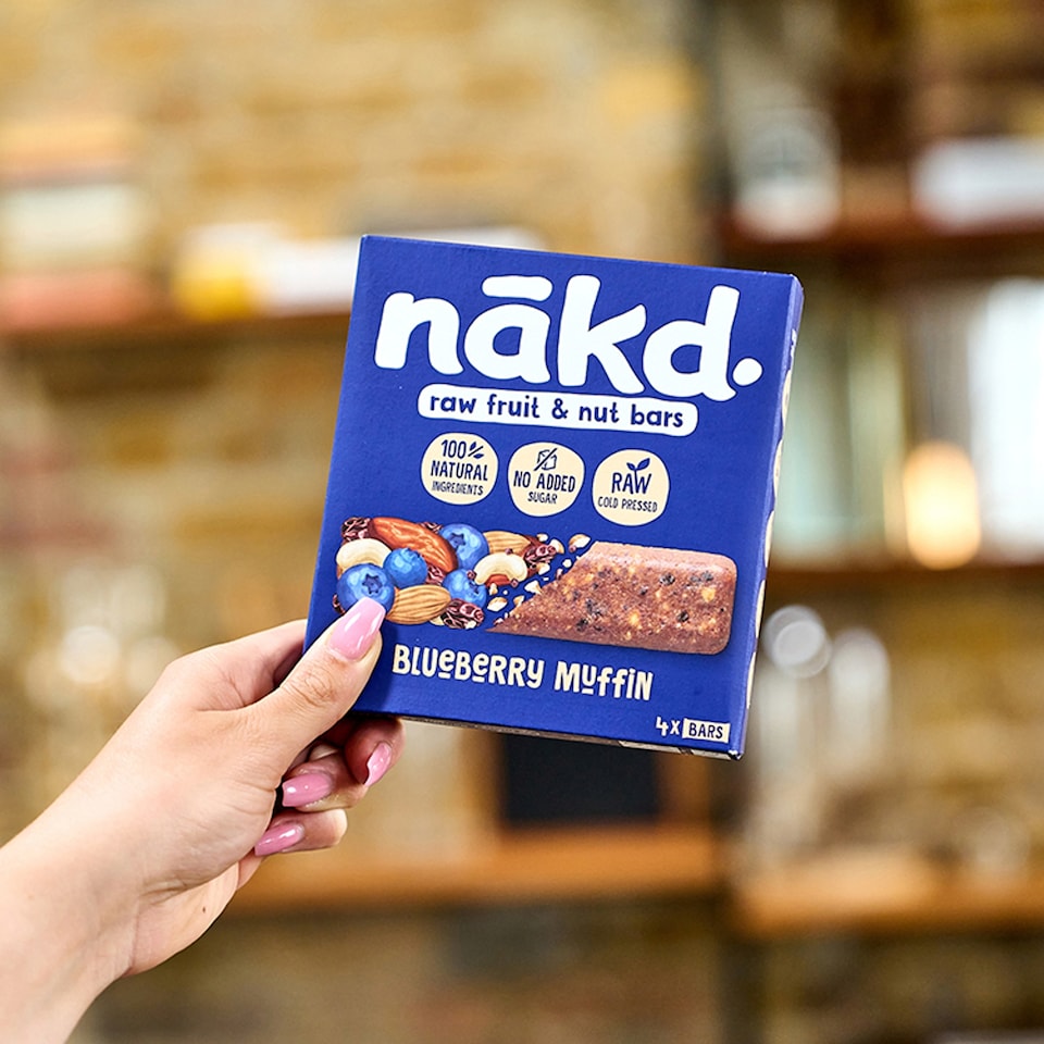 image 1 of Nakd Blueberry Muffin Raw Fruit & Nut Bar 4x35g