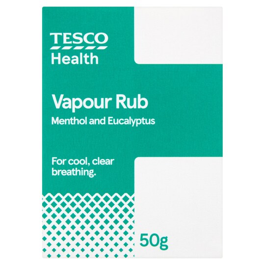 Tesco Adult Vapour Rub 50G Tesco Groceries
