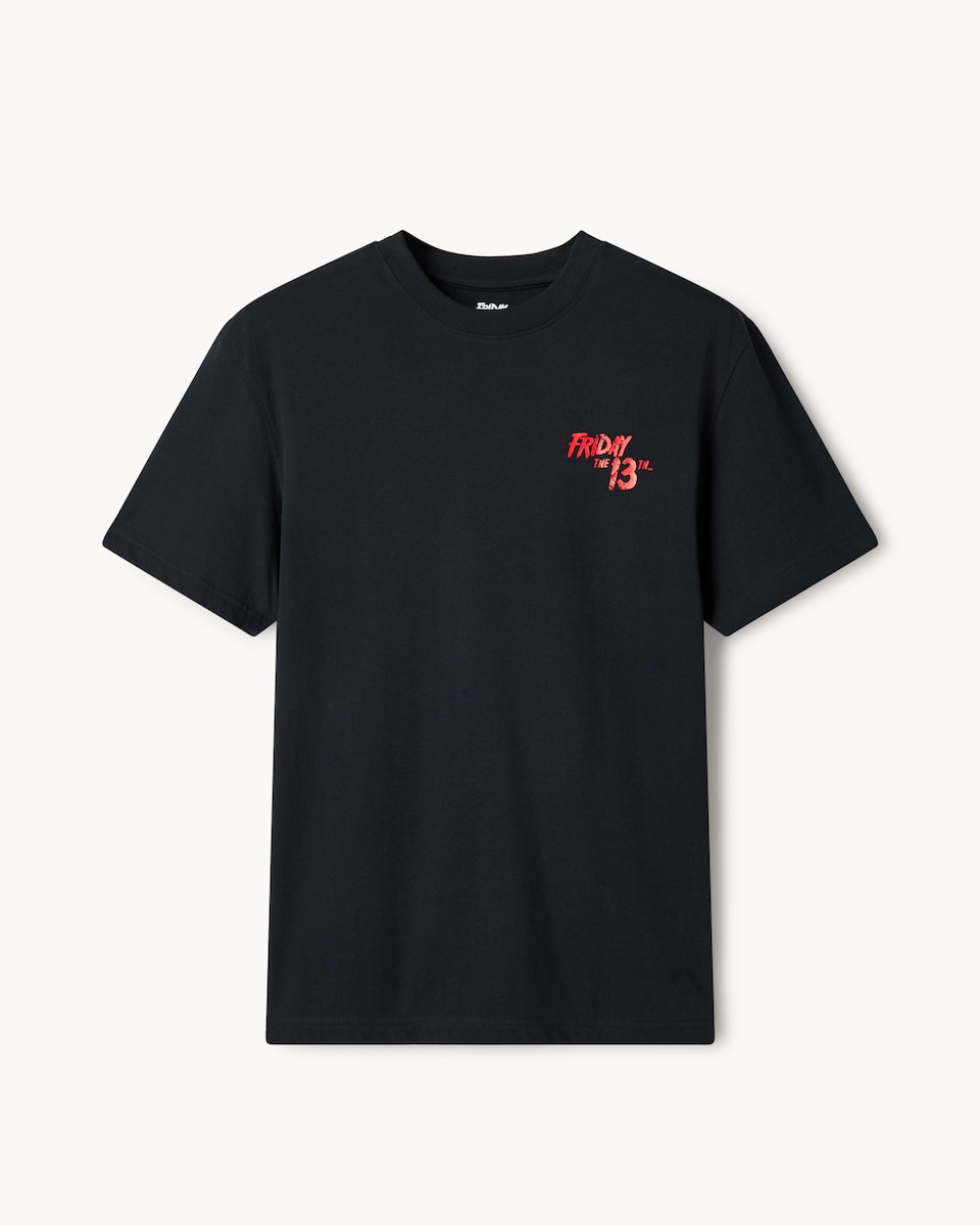 image 1 of Friday the 13th Pure Cotton Halloween T-Shirt in Black