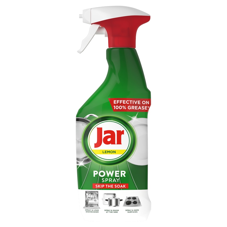 Jar Power Spray, 3v1, Víceúčelový Sprej Na Nádobí A Do Kuchyně, Citronová Vůně, 500 ml