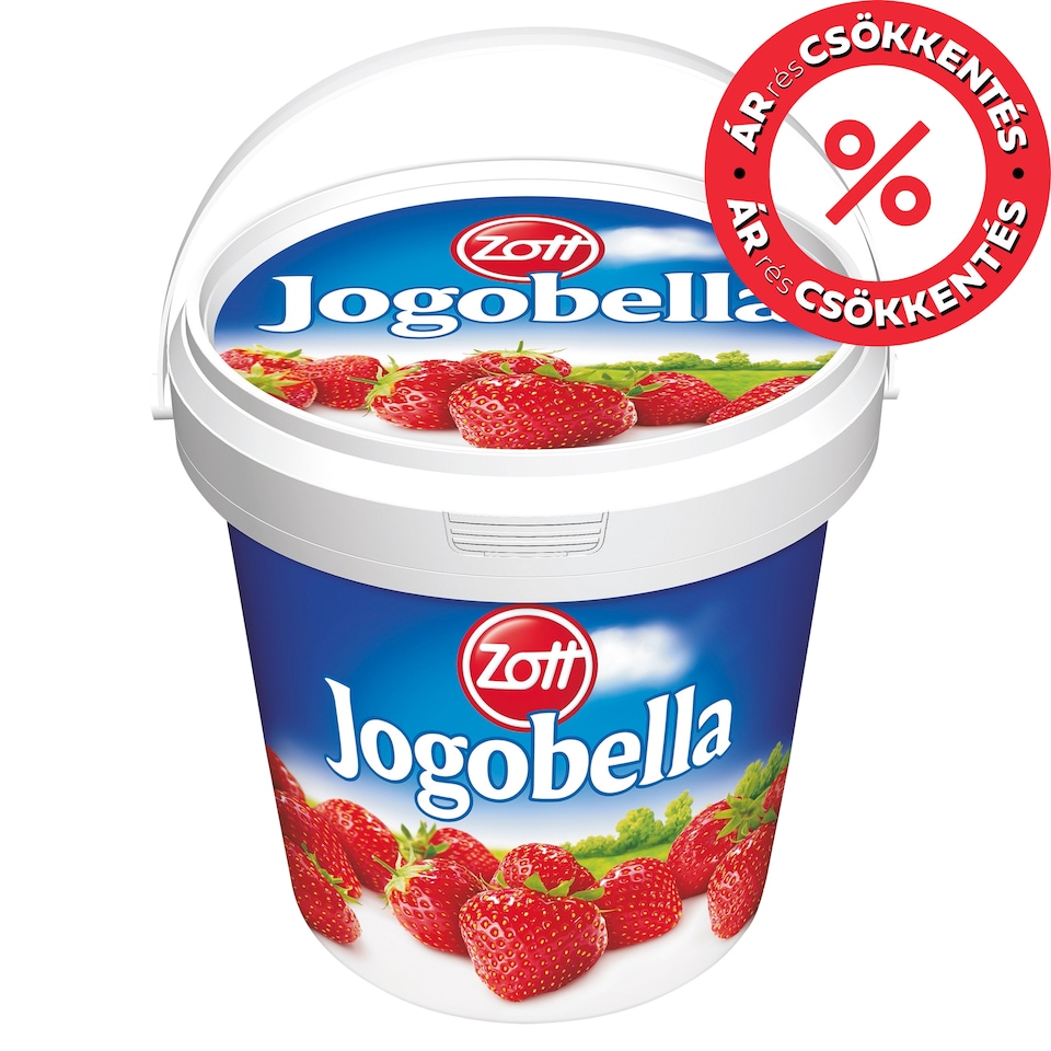 Zott Jogobella élőflórás, epres joghurt 900 g