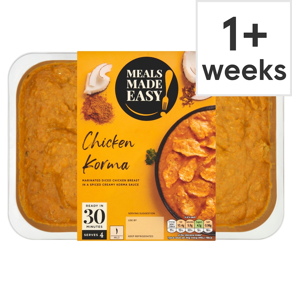 MEALS MADE EASY CHICKEN KORMA 800G