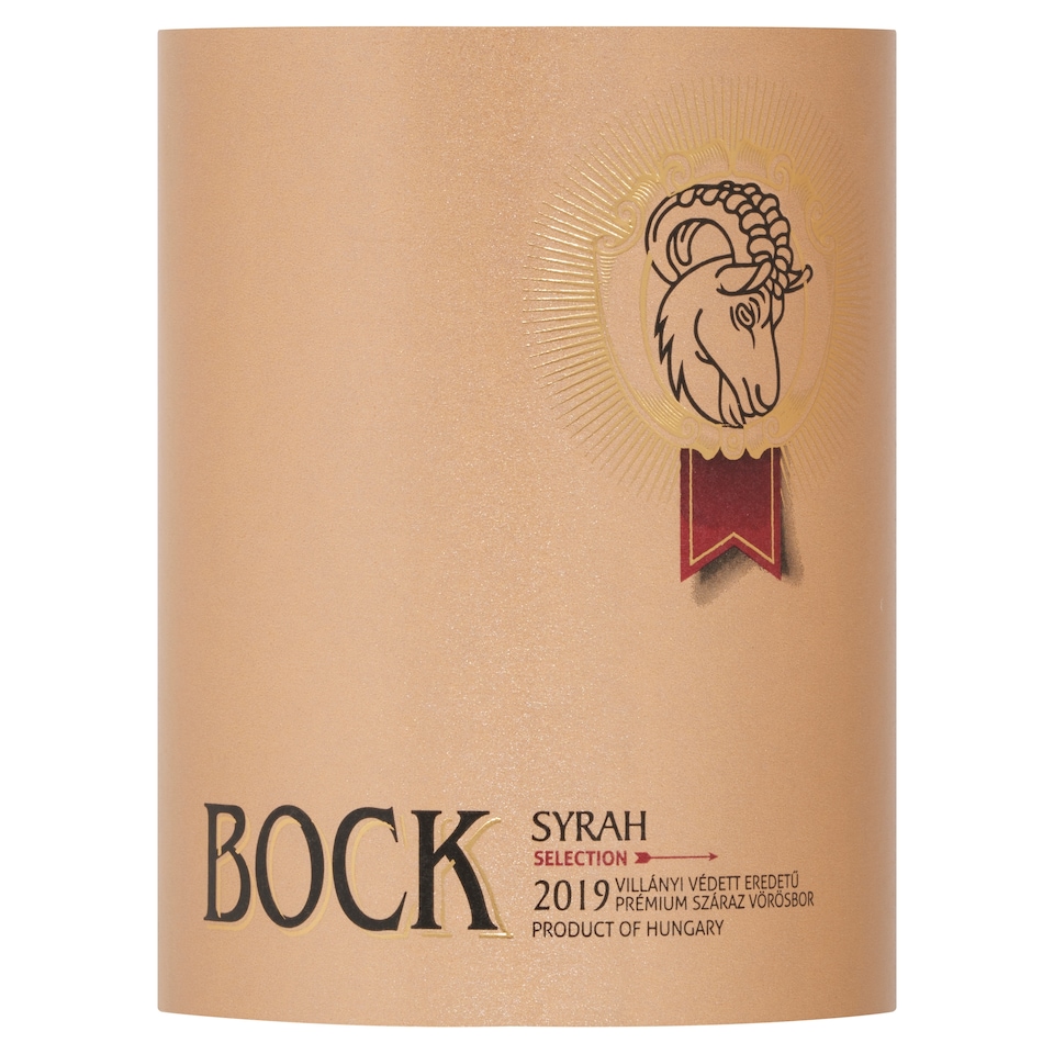 Bock Villányi Syrah prémium száraz vörösbor 15% 750 ml  1. kép