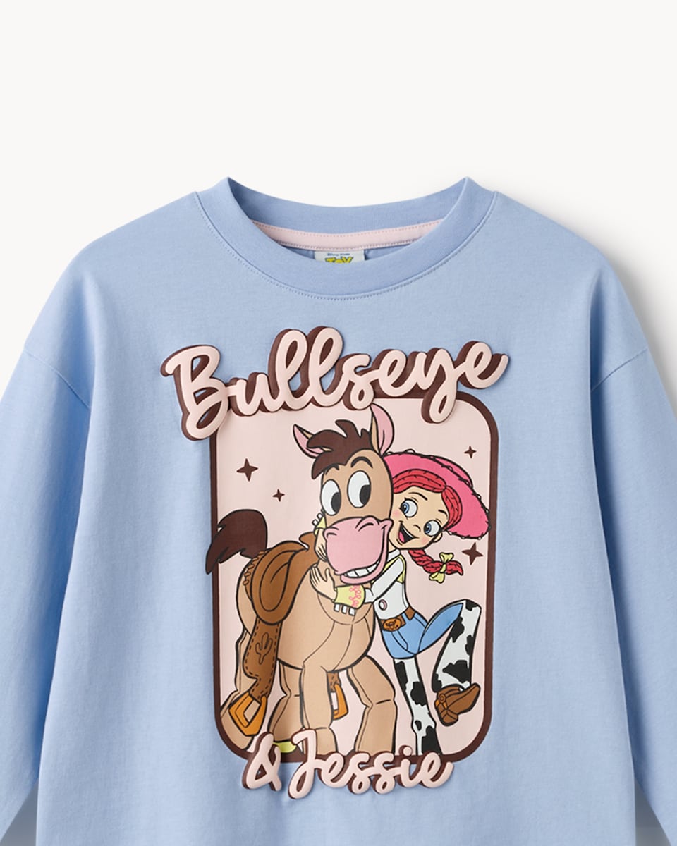 image 1 of Disney Toy Story Pure Cotton Bullseye & Jessie Pyjama Set in Pink