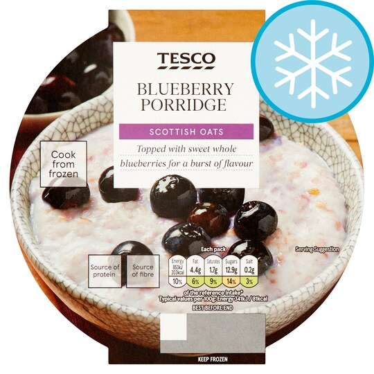 Tesco Blueberry Porridge 250g Tesco Groceries