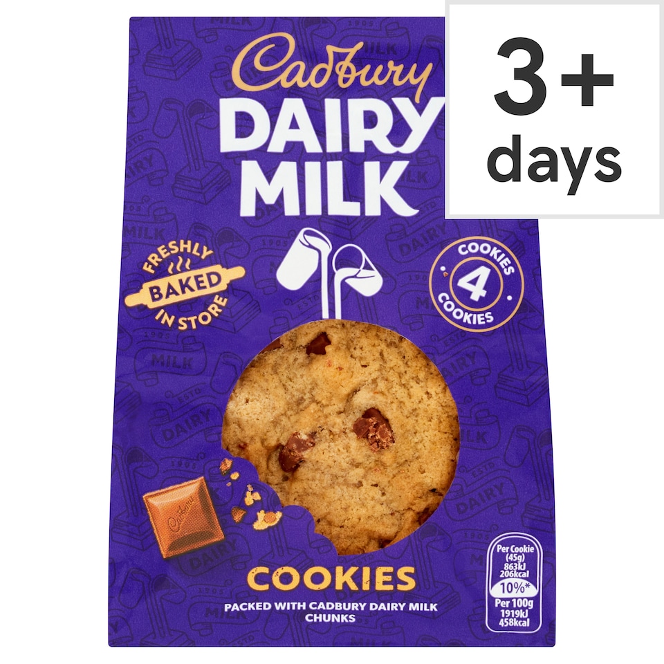 Cadbury Dairy Milk Cookies 4 Pack
