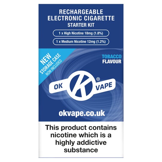 Ok Vape Electronic Cigarettes Starter Kit Tesco Groceries
