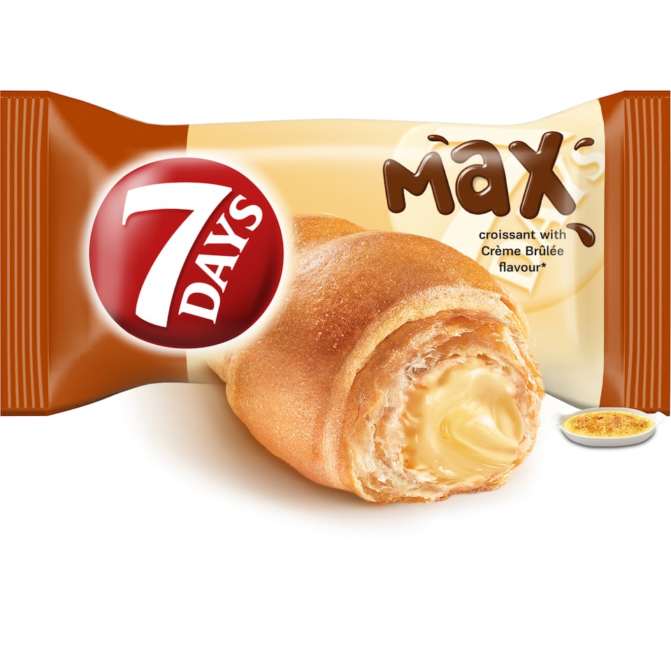 7 Days Max Croissant with Crème Brûlée Flavour 80 g