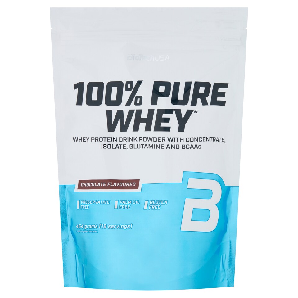 Obrázek 1 pro produkt BioTechUSA 100% Pure Whey ochucený bílkovinový nápojový prášek čokoláda 454g
