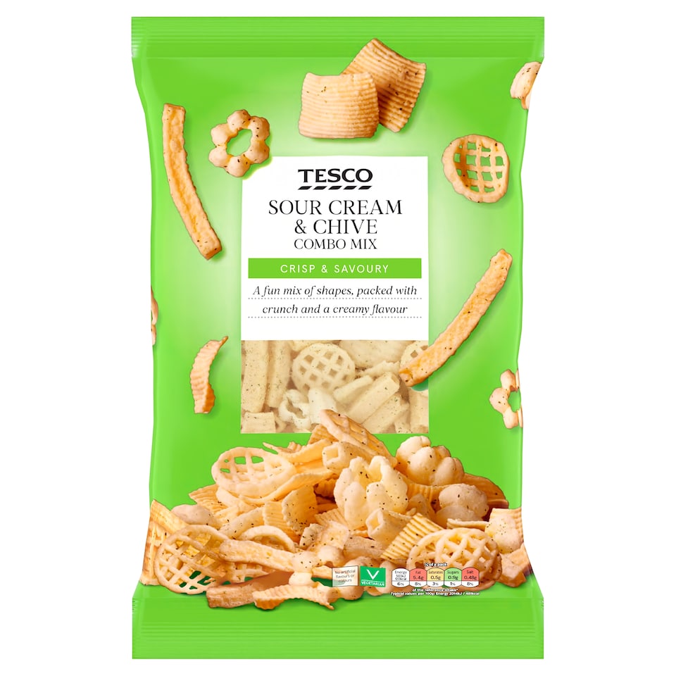 Tesco Sour Cream & Chive Combo Mix 150G