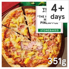 Tesco Stonebaked "The Hawaiian" Ham & Pineapple Pizza 351g