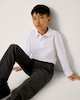 image 2 of F&F School Unisex 3-Pack Pure Cotton Long Sleeved Polo Shirts in White