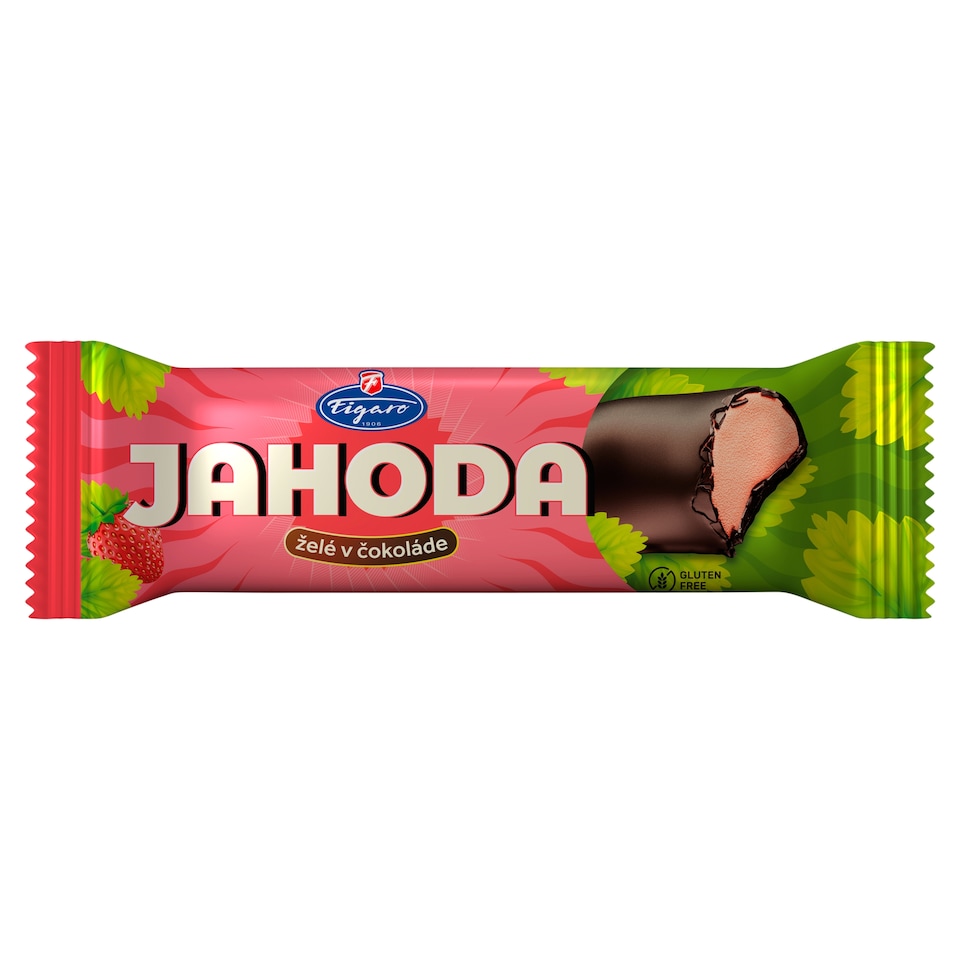 Figaro Strawberry Jelly in Chocolate 40 g