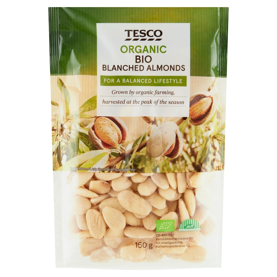 Tesco Organic Bio Blanched Almonds 150g
