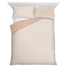 F&F Home Natural Reversible Duvet Set King