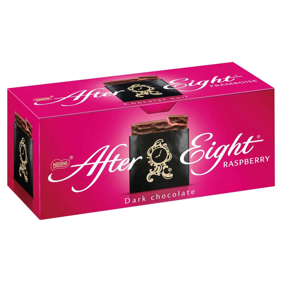 After Eight étcsokoládéval mártott málnaízű fondant lapocskák 200 g  1. kép