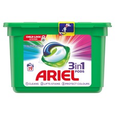 Ariel Colour 3In1 Pods Washing Capsules 19 Washes