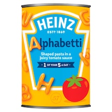 Heinz Alphabetti Pasta In Tomato Sauce 400G