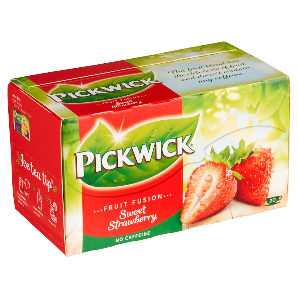 Pickwick Fruit Fusion Ovocný čaj aromatizovaný s jahodami 20 x 2g (40g)