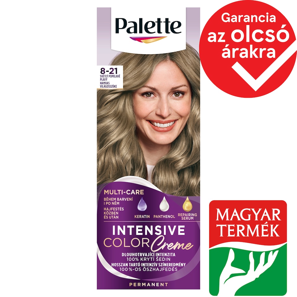  Palette Intensive Color Creme hajfesték 8-21 Hamvas világosszőke