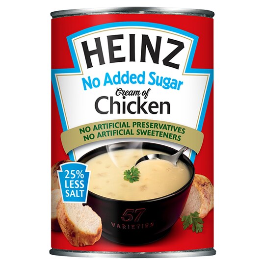 Heinz No Added Sugar Cream Chicken Soup 400G Tesco Groceries