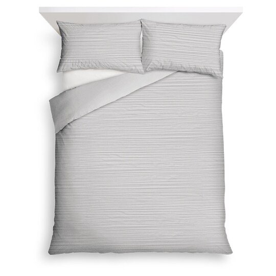 Tesco Silver Crinkle Duvet Set King Groceries - Tesco Bedding King Size Duvet Covers