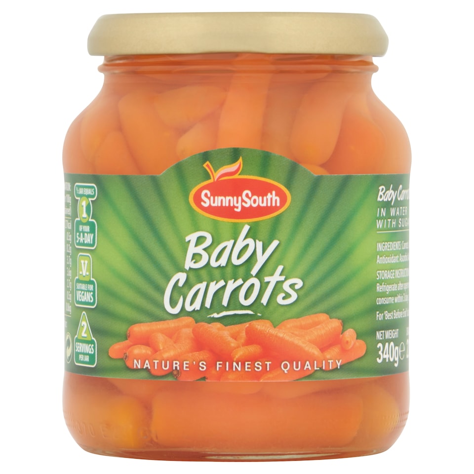 Sunny South Baby Carrots In Jar 340G