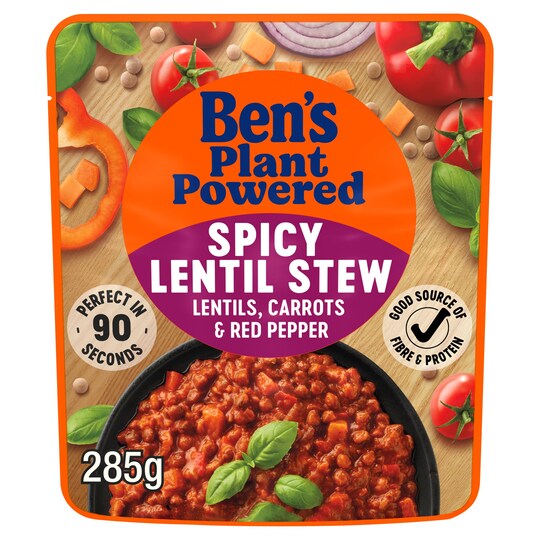 Ben's Plant Powered Spicy Lentil Stew 285G Tesco Groceries