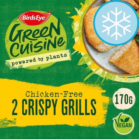 Birds Eye Green Cuisine 2 Chicken Free Crispy Grill 170G Tesco Groceries