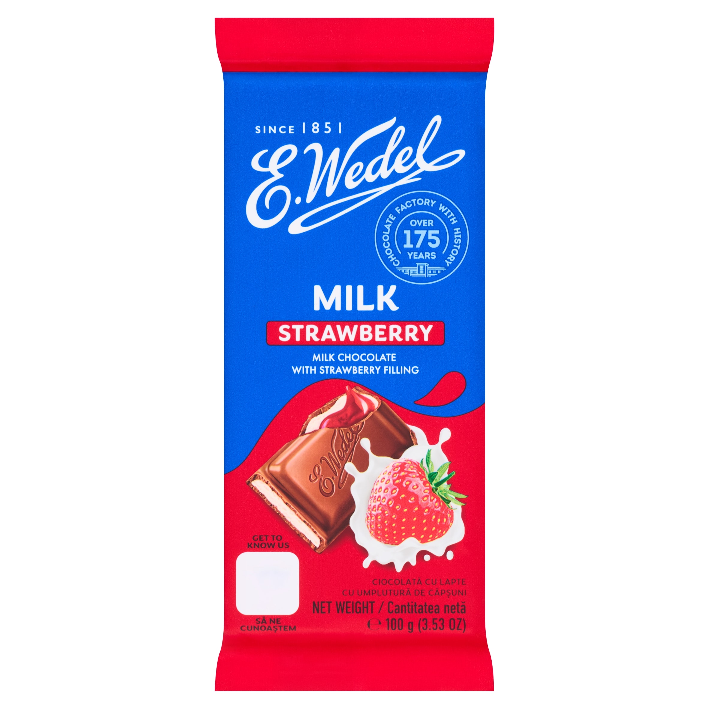 Czek.Mleczna truskawkowa 100g EXP FX(opakowanie jednostkowe)