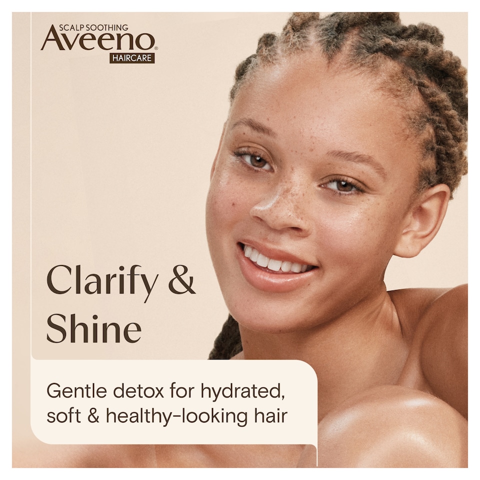 image 1 of Aveeno Clarify & Shine Shampoo - Apple Cider Vinegar Blend 300ml