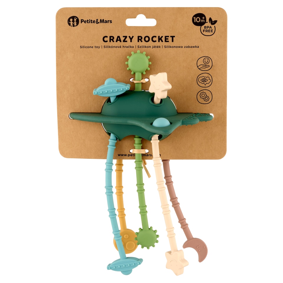 Petite&Mars Crazy Rocket Silicone Sensory Toy