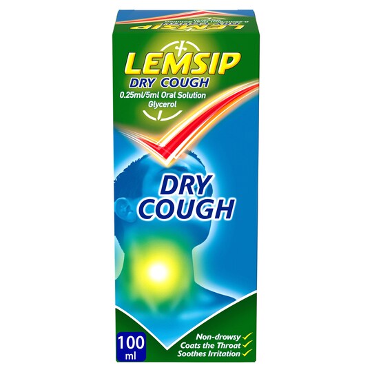 Lemsip Cough Dry Medicine 100Ml