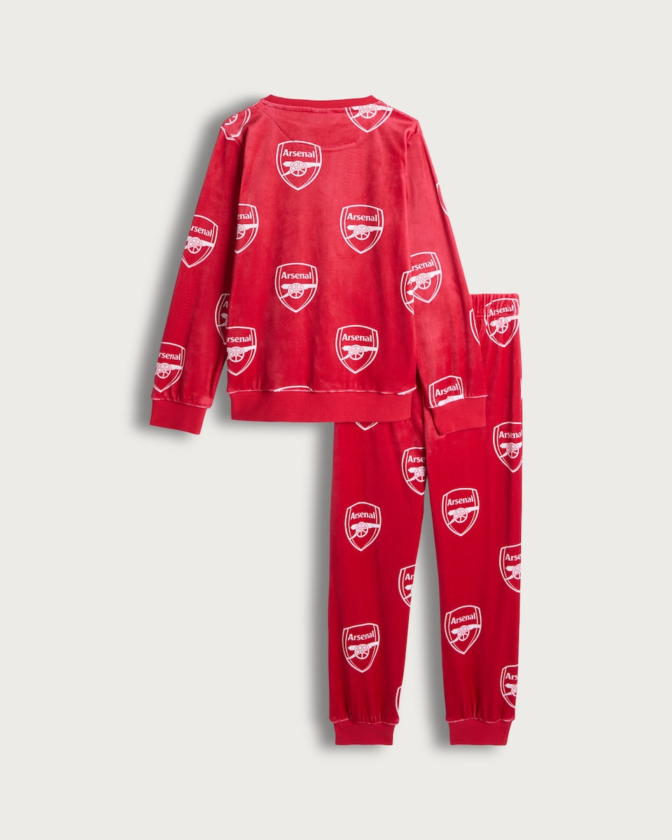 image 1 of Arsenal Football Club Minky Pyjama Set in Red