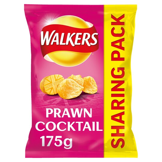 Walkers Prawn Cocktail Sharing Bag Crisps 175 g Tesco Groceries