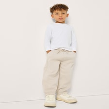 F&F Boys Cotton Rich Joggers in Stone