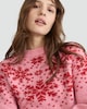image 3 of F&F Knitted Snowflake Pattern Jumper in Pink