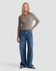 image 2 of F&F Cotton Blend Ribbed Button Up Cardigan in Neutral