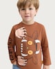 image 2 of Gruffalo Pure Cotton Long Sleeved Top in Brown