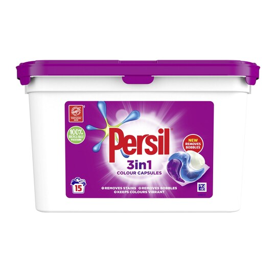 Persil 3 In 1 Colour Capsules 15Wash Tesco Groceries