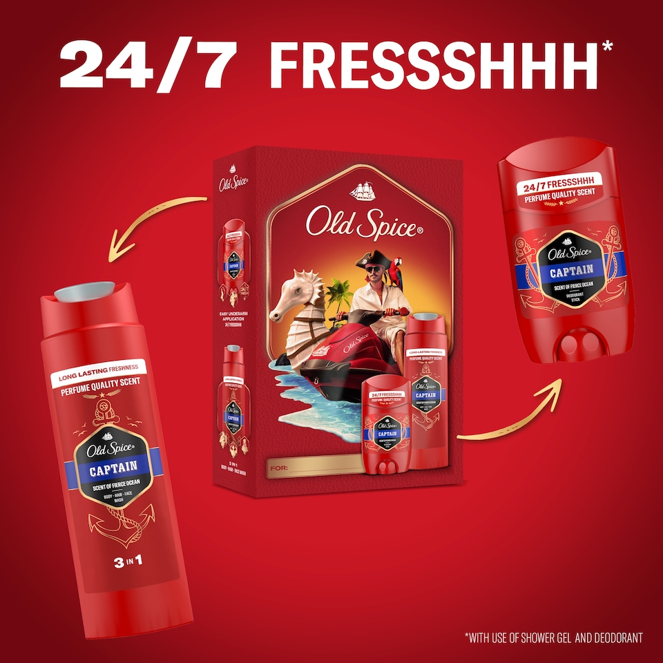 image 1 of Old Spice The Captain Gift Set